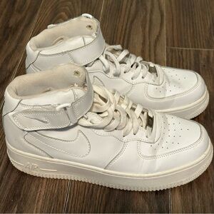 Nike Air Force One White High-Top Sneakers